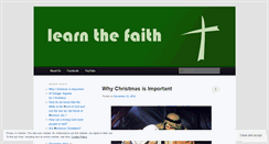 Desktop Screenshot of learnthefaith.wordpress.com