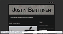 Desktop Screenshot of justinbenttinen.wordpress.com