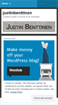 Mobile Screenshot of justinbenttinen.wordpress.com