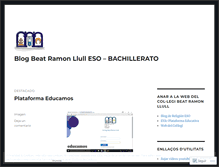 Tablet Screenshot of blogesobeatramonllull.wordpress.com