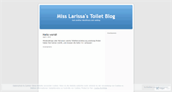 Desktop Screenshot of misslarissa.wordpress.com