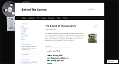 Desktop Screenshot of behindthesounds.wordpress.com