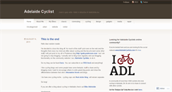Desktop Screenshot of adelaidecyclist.wordpress.com