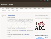 Tablet Screenshot of adelaidecyclist.wordpress.com