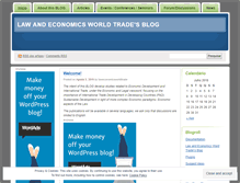 Tablet Screenshot of laweconomicswordtrade.wordpress.com