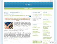Tablet Screenshot of kapalic.wordpress.com