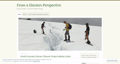 Desktop Screenshot of glacierchange.wordpress.com