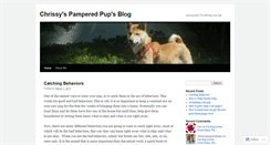 Desktop Screenshot of chrissyspamperedpups.wordpress.com