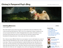 Tablet Screenshot of chrissyspamperedpups.wordpress.com