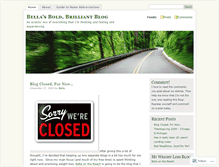 Tablet Screenshot of bellasboldbrilliantblog.wordpress.com