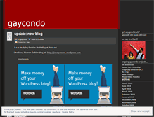 Tablet Screenshot of gaycondo.wordpress.com