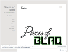 Tablet Screenshot of piecesofblaq.wordpress.com