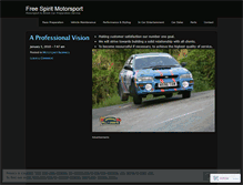 Tablet Screenshot of freespiritmotorsport.wordpress.com
