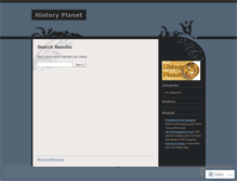 Tablet Screenshot of historyplanet.wordpress.com