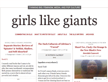 Tablet Screenshot of girlslikegiants.wordpress.com