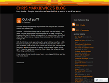Tablet Screenshot of chrismkz.wordpress.com