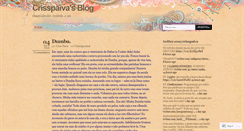 Desktop Screenshot of crisspaiva.wordpress.com