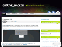 Tablet Screenshot of gr00vehack3r.wordpress.com