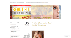 Desktop Screenshot of beautifuloklahoma.wordpress.com