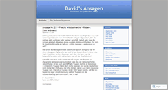 Desktop Screenshot of davidsansagen.wordpress.com