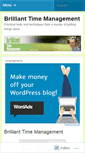 Mobile Screenshot of brillianttimemanagement.wordpress.com