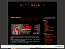 Tablet Screenshot of mattwindle.wordpress.com