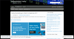 Desktop Screenshot of boersenphilosophtrading.wordpress.com