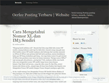 Tablet Screenshot of oerleeposting.wordpress.com
