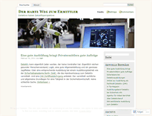 Tablet Screenshot of ermittlerausbildung.wordpress.com