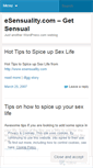 Mobile Screenshot of esensuality.wordpress.com