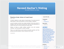 Tablet Screenshot of naveedmazhar.wordpress.com