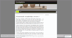 Desktop Screenshot of investigationsblog.wordpress.com