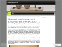 Tablet Screenshot of investigationsblog.wordpress.com