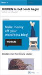 Mobile Screenshot of biddenishetbestebegin.wordpress.com