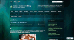 Desktop Screenshot of aminoinfusion.wordpress.com