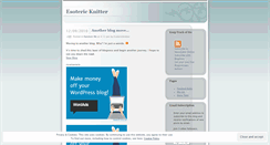 Desktop Screenshot of esotericknitter.wordpress.com