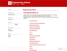 Tablet Screenshot of engineeringvideos.wordpress.com