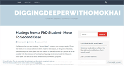 Desktop Screenshot of diggingdeeperwithomokhai.wordpress.com