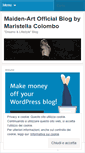 Mobile Screenshot of maidenartblog.wordpress.com