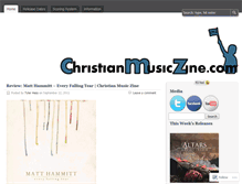 Tablet Screenshot of christianmusiczine.wordpress.com