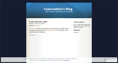 Desktop Screenshot of cybernetbot.wordpress.com