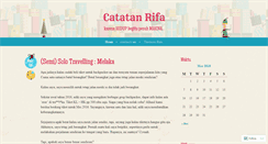 Desktop Screenshot of catatanrifa.wordpress.com