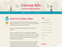 Tablet Screenshot of catatanrifa.wordpress.com