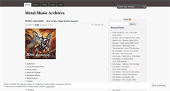 Desktop Screenshot of metalmusicarchives.wordpress.com