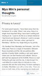 Mobile Screenshot of myomintun.wordpress.com