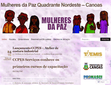 Tablet Screenshot of mulheresdapazguajuviras.wordpress.com