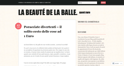 Desktop Screenshot of beautyball.wordpress.com