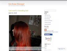 Tablet Screenshot of getsomehairapy.wordpress.com