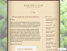 Tablet Screenshot of beerforayear.wordpress.com