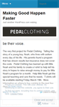 Mobile Screenshot of pedalclothing.wordpress.com